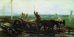 Bajo escolta. En el camino embarrado Bajo escolta. En el camino embarrado