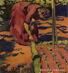 mujer en el jardin mujer en el jardin