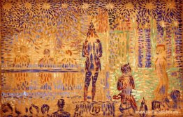 Estudio para 'Invitación al espectáculo' Estudio para 'Invitación al espectáculo'