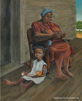 en el porche en el porche