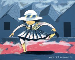 colegiala saltando colegiala saltando