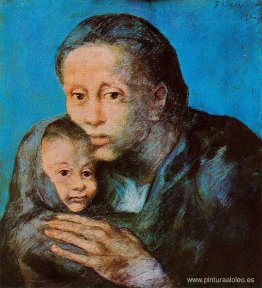 Madre e hijo con pañuelo Madre e hijo con pañuelo