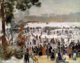 Patinadores en el Bois de Boulogne Patinadores en el Bois de Boulogne