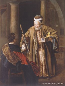 El vendedor de pipas en el café. El vendedor de pipas en el café.