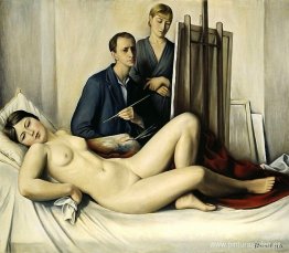 La sesión de pintura La sesión de pintura