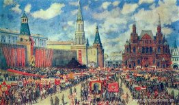 La manifestación del 1 de mayo en la Plaza Roja en 1929. La manifestación del 1 de mayo en la Plaza Roja en 1929.