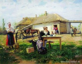 Llegada de una maestra de escuela al campo Llegada de una maestra de escuela al campo