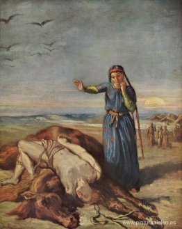 Niña cosaca junto al cuerpo de Mazeppa Niña cosaca junto al cuerpo de Mazeppa