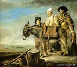 Familia de vendedor de leche Familia de vendedor de leche
