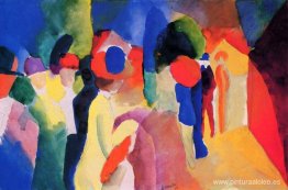 Mujer con una chaqueta amarilla Mujer con una chaqueta amarilla