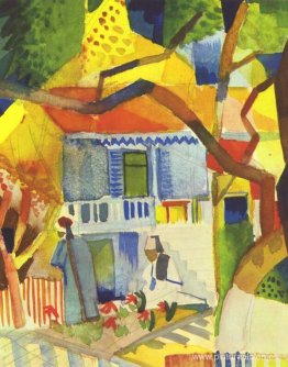 Patio interior de una casa en St. Germain Patio interior de una casa en St. Germain