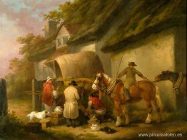 El transportista se prepara para partir El transportista se prepara para partir