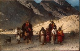 Jeques árabes en las montañas Jeques árabes en las montañas