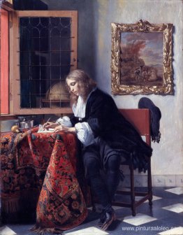 Hombre escribiendo una carta Hombre escribiendo una carta