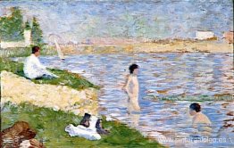 Estudio para "Bañistas en Asnières" Estudio para "Bañistas en Asnières"
