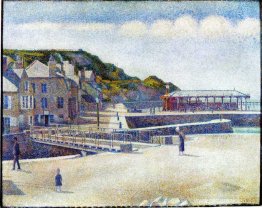 El puerto y los muelles de Port-en-Bessin El puerto y los muelles de Port-en-Bessin