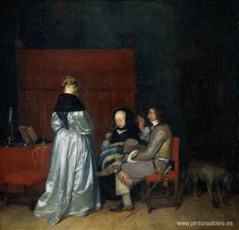 Conversación galante (La amonestación paterna) Conversación galante (La amonestación paterna)