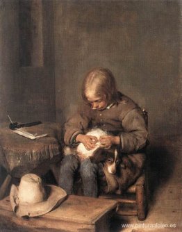 El cazador de pulgas (niño con su perro) El cazador de pulgas (niño con su perro)