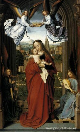 Virgen y Niño con Cuatro Ángeles Virgen y Niño con Cuatro Ángeles