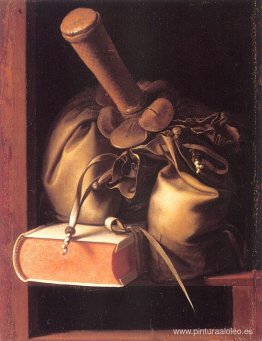Naturaleza muerta con libro y bolso Naturaleza muerta con libro y bolso
