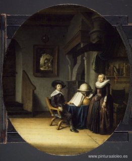 Burgomaestre Hasselaar y su esposa Burgomaestre Hasselaar y su esposa