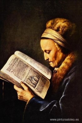 Retrato de una anciana leyendo Retrato de una anciana leyendo