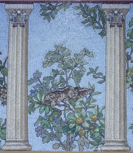 Mosaico - Comedor de la biblioteca Sainte-Barbe, París Mosaico - Comedor de la biblioteca Sainte-Barbe, París