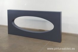 Metalliod Azul-Gris Sin Escultura Ovalada Metalliod Azul-Gris Sin Escultura Ovalada