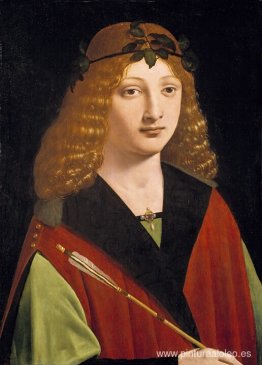 retrato, de, un, joven, tenencia, un, flecha retrato, de, un, joven, tenencia, un, flecha