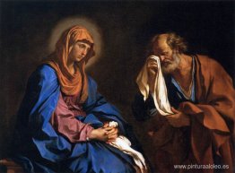 San Pedro llorando ante la Virgen San Pedro llorando ante la Virgen