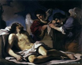 El Cristo muerto llorado por dos ángeles El Cristo muerto llorado por dos ángeles