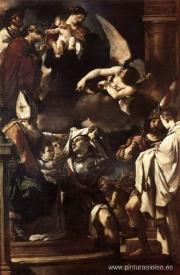 San Guillermo de Aquitania recibiendo la capucha San Guillermo de Aquitania recibiendo la capucha