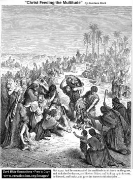 Cristo alimentando a la multitud Cristo alimentando a la multitud