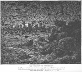 La visión de Daniel de las cuatro bestias La visión de Daniel de las cuatro bestias