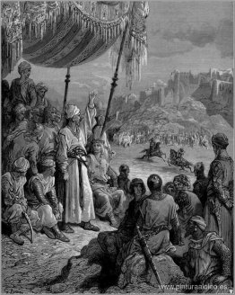 Un torneo amistoso durante la Tercera Cruzada en 1189 Un torneo amistoso durante la Tercera Cruzada en 1189