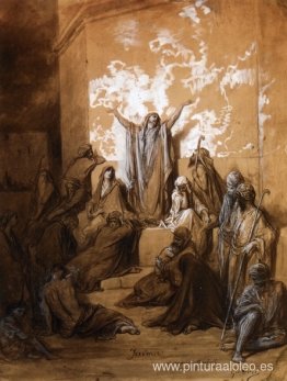 Jeremías predicando a sus seguidores Jeremías predicando a sus seguidores