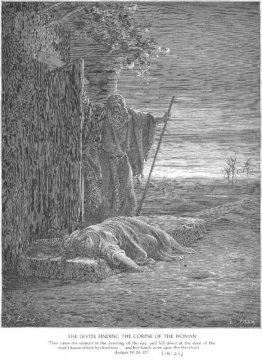 Un levita encuentra el cadáver de una mujer Un levita encuentra el cadáver de una mujer