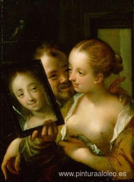 pareja con un espejo pareja con un espejo