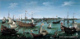 La llegada a Vlissingen de Federico V, elector palatino La llegada a Vlissingen de Federico V, elector palatino