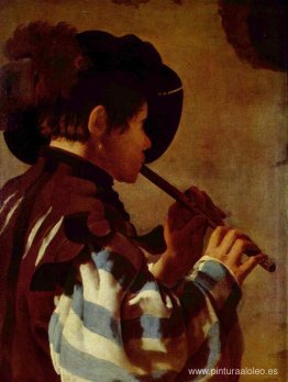 Niño tocando un pífano Niño tocando un pífano
