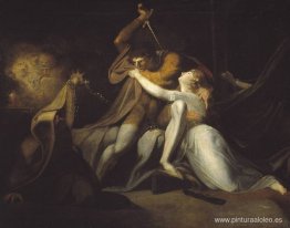 Percival liberando a Belisane del encantamiento de Urma Percival liberando a Belisane del encantamiento de Urma