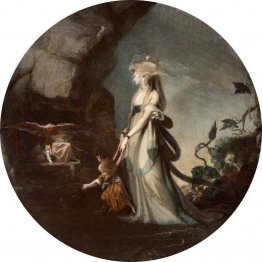 Mamillius conjura duendes y duendes para su madre, Hermione Mamillius conjura duendes y duendes para su madre, Hermione