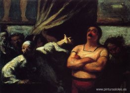 Ladrón en un stand de feria Ladrón en un stand de feria