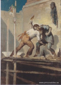 Luchando contra el albañil Luchando contra el albañil