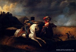 Dos soldados a caballo Dos soldados a caballo