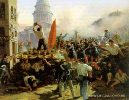 Pelea callejera en la Rue Soufflot, París, 25 de junio de 1848 Pelea callejera en la Rue Soufflot, París, 25 de junio de 1848