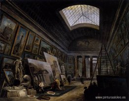 Vista imaginaria de la Grande Galerie del Louvre Vista imaginaria de la Grande Galerie del Louvre