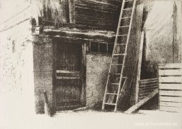Granero en el pueblo de Aux Posses-Dessous, cantón de Vaud - fot Granero en el pueblo de Aux Posses-Dessous, cantón de Vaud - fot