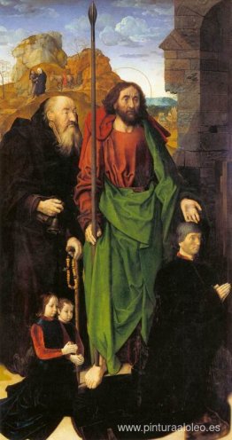 El Retablo de Portinari, Santo Tomás y San Antonio Ermitaño con El Retablo de Portinari, Santo Tomás y San Antonio Ermitaño con