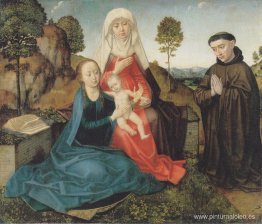 Virgen y Niño con Santa Ana y un donante franciscano Virgen y Niño con Santa Ana y un donante franciscano